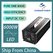 72v 5000w 6000w pure sine wave power inverter dc input to 120v ac home/yacht picture