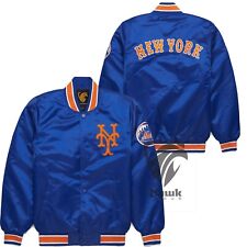 New York Mets Satin Baseball Jacket Vintage Style Street Fashion Jacket picture