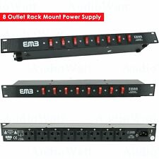 EMB EBW8 8 Outlet Rack Mount Power Supply AC 110V/220V Outlet Surge Protector picture
