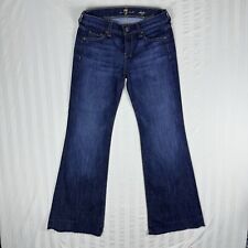 7 Seven For All Mankind Dojo Jeans Womens 26 Low Rise Flare Flared Actual 29x31 picture