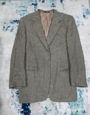 Vintage Emporio Armani Mens 56L Brown Herringbone Virgin Wool Blazer See Descrip picture