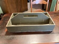 ANTIQUE AMERICAN PAINTED TOOL CARRIER (TRUG) ORIGINAL PAINT picture