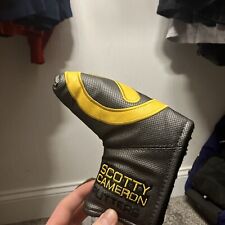 Scotty Cameron TOUR ONLY Grey & Yellow Industrial Circle T Blade Headcover picture