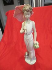 Retired Lladro Spain Garden Classic # 7617 Painted Signed Porcelain Figurine  picture