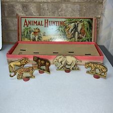 Antique Milton Bradley Co. Animal Hunting Game, Or Most Of One Read. picture