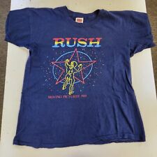 Rare Vintage 1981 Rush Moving Pictures M Blue Original Concert T Shirt picture