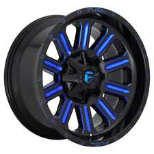 18x9 Fuel D646 HARDLINE GLOSS BLACK BLUE TINTED Wheel 6x5.5/6x135 (2mm) picture
