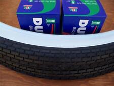 Two(2) Duro 26x2.125 Beach Cruiser Bicycle Tires & 2 tubes Brick White Wall picture