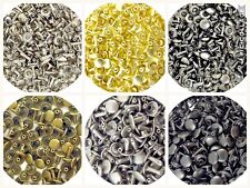 SLC Stainless Steel Double Capped Rivets for Leather Projects in Multiple Sizes picture