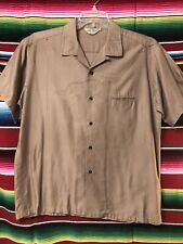 Vintage 1950s  100%  Cotton Loop Collar ￼Rockabilly Shirt Dragon Design Size L picture