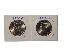 2010 P&D KENNEDY HALF DOLLAR Set (2 COIN SET) Brilliant Uncirculated. picture