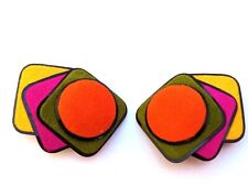 Vintage Super 70's Earrings, Vintage Jewelry picture
