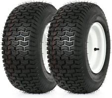 WEIZE 16x6.50-8  Lawn Mower Tractor Turf Tire with Rim, 4 Ply Tubeless, Set of 2 picture