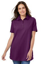Woman Within Women's Plus Size Perfect Short-Sleeve Polo Shirt picture