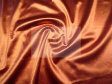 Silky French (Copper) Charmeuse Stretch Satin Fabric By The Yard _ 60