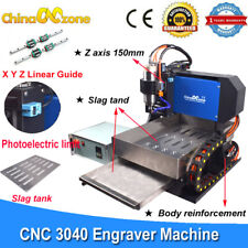 Steel 3040 4 Axis CNC Router Milling Carving Engraver Linear Guide Slag Tank  picture