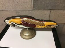 Vintage Nystrom 18” Long Bird Half Section On Metal Stand - Very Good picture