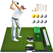 3 IN 1 5x4 ft Professional Golf Hitting Mat with 8 Golf Ball Golf Practice Mats picture