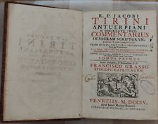 Year 1704 Venice, R. P. Jacobi Tirini Antuerpiani Commentarius... Folio picture