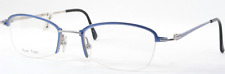 Vintage TITAN Herchen Optik 4024 2 BLUE /SILVER EYEGLASSES GLASSES 48-19-135mm picture