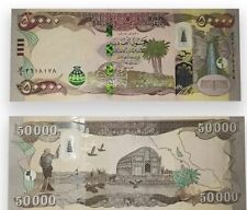 100,000 Iraqi Dinars   NEW 2020+ IQD   100k (2 x 50,000) Authentic Iraq Currency picture