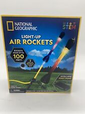 National Geographic Toy Light up Air Rockets STEM 100 FT 3 Rockets BRAND NEW picture