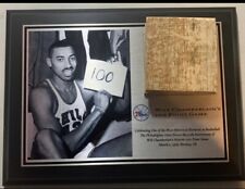 Wilt Chamberlain 100 Point Game Commemorative Plaque & Game Floor Wood(A017) picture