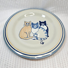 Louisville Stoneware Pottery Plate Kitty Cat Design 11 Inch picture