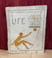 1915 Life Magazine 40 Days Lent With Devil/Angel Cover-as is picture