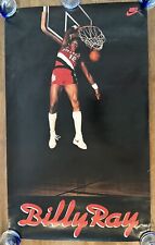 Vintage 1980s Original NIKE Poster BILLY RAY Portland Trail Blazers 22x36in picture