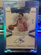 2019-20 Panini Flawless Momentous Stephen Curry Autograph Card #/25 Warriors picture