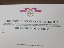 The Legion of Merit Medal Certificate (Original Issue) picture