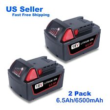 2 PK For Milwaukee M18 Lithium XC 6.0 6.5AH Extended Capacity Battery 48-11-1860 picture