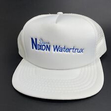 Vintage 1980's Dave Nixon Watertrux Jarvis Ontario Snapback Mesh Trucker Hat picture
