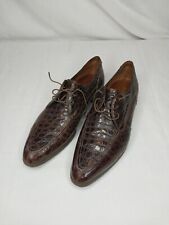 Rare Vintage Ambassador Mens Alligator Dress Shoes Made in Italy Size 10.5 B picture