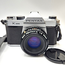Pentax K1000 35mm SLR Film Camera with 50mm Lens Kit - Tested & Working Great picture