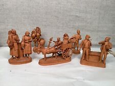 ~EARLY~ GRASSO 🌟 Collection 🌟Figural Group Redware Terracotta Sculpture Statue picture