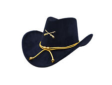 Civil War Officer Hat Gold Cord Cavalry Cowboy Western Cap Reenactment Costume picture