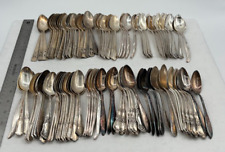 Lot of 100 Assorted Vintage Silverplate Teaspoons - Lot#77 picture
