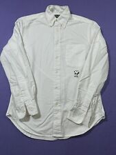 Gitman Bros Vintage Button Down Oxford Shirt Mens Small White Snoopy Logo USA picture