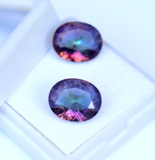Multi Color Pair New Alexandrite Loose Gemstone Certified Oval Shape 5-6 Ct picture