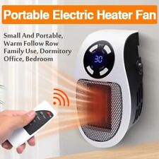 Portable Electric Heater Plug In Wall Space Heater Adjustable Thermostat Remote picture