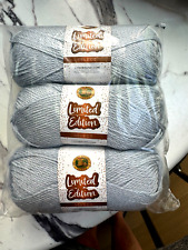 3 Lion Brand Limited Edition Select Yarn BLUES 105BB (ice blue gray) Lot picture