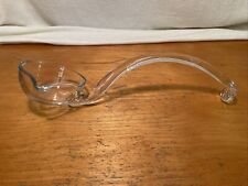 Vintage L.E. Smith Crystal Glass Punch Bowl Ladle 12 Inches picture