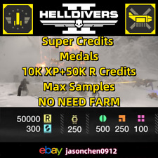 HELLDIVERS 2 max samples ship upgrade  XP SUPER Credits MEDALS Direct to Account picture