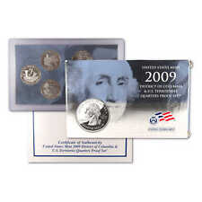 2009 D.C. & U.S Territories Quarter Clad Proof Set U.S. Mint OGP COA picture