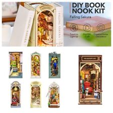  Robotime Rolife 7 Kinds DIY Book Nook Stories Wooden Miniature Doll House TGB picture