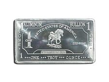 1 oz Aluminium Bar - American Wild Horse CMC Mint - 1 ounce (28 g) Fine [Al] picture