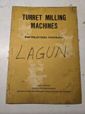 LAGUN TURRET MILLING MACHINE INSTRUCTION MANUAL OPERATION PARTS LIST FTV-2 1 3 picture
