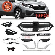 13Pcs For 2020-2022 Honda CRV Front Grille Headlight Trim Fog Light Bracket Set picture